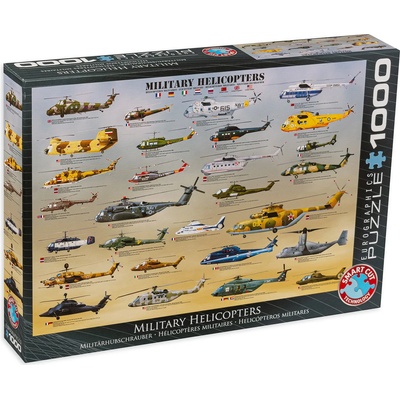 EUROGRAPHICS Пъзел Eurographics от 1000 части - Военни хеликоптери (EG60000088)
