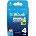 Panasonic 4 броя акумулаторни батерии Panasonic Eneloop AAA 800 mAh (BK-4MCDE/4CP)