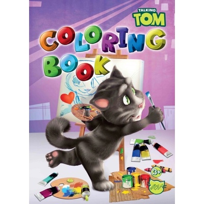 Omaľovanky A4 s farebnou predlohou Talking Tom