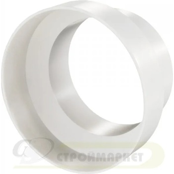 Image 1 of VENTS ПРЕХОД ЗА ВЕНТИЛАТОР ЗА БАНЯ vents 611 ф120хф100 ПВЦ (611)