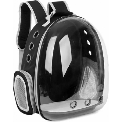 Purlov Batoh pro přepravu zvířat polyester průhledný plexisklo 41 x 35 x 24 cm – Zbozi.Blesk.cz