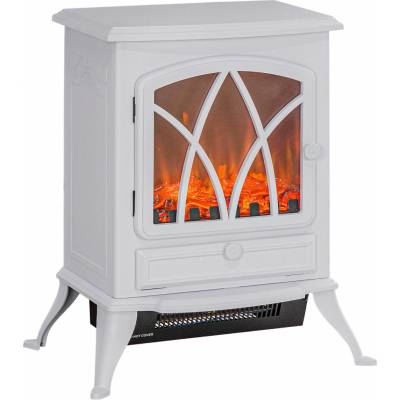 Homcom Elektrický krb 45 x 28,5 x 54 cm bílý