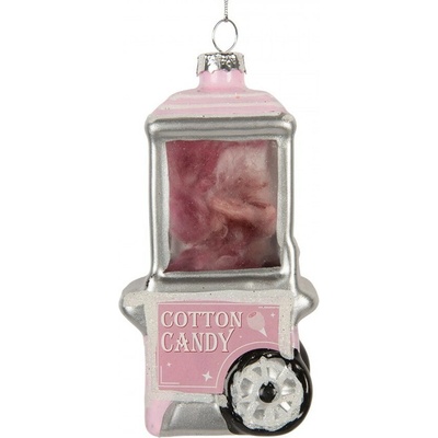 Clayre & Eef Vánoční ozdoba stroj na cukrovou vatu Cotton Candy 6*5*11 cm