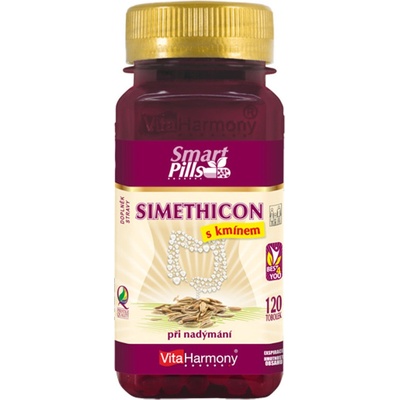 Vitaharmony Simethicon s kmínem SmartPills 120 tobolek