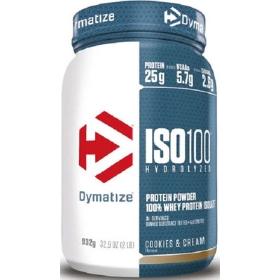 Dymatize ISO 100, cookies and cream, 932 g, Dymatize (25187402)
