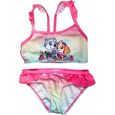 Eplusm Dievčenské dvojdielne plavky Paw Patrol ružová