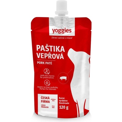 Yoggies vepřové maso 120 g – Zboží Dáma