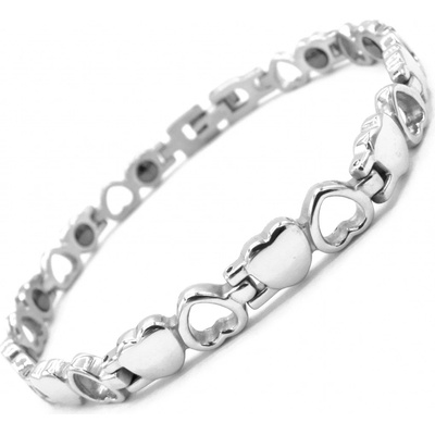 Steel Jewelry náramek srdce magnetický z chirurgické oceli NR220102