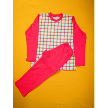 Pletex pyžamo kostka růžová