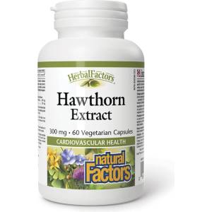 Natural Factors Глог - Сила за сърцето, баланс за нервната система, 465 mg, 60 капсули (4815 NF)