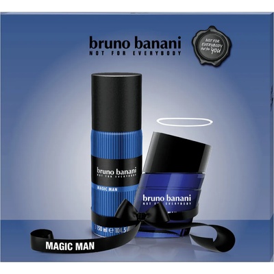 bruno banani magic man мъжки подаръчен комплект, EDT 30мл, дезодорант 150мл