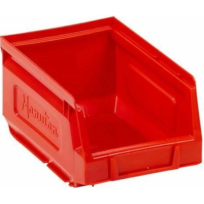 Manutan Plastový box Expert 8,3 x 10,3 x 16,5 cm, červený