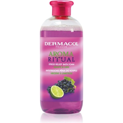 Dermacol Aroma Moment Grape & Lime antistresová pena do kúpeľa 500 ml