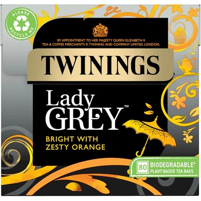 Twinings Lady Grey černý čaj 80 ks 200 g