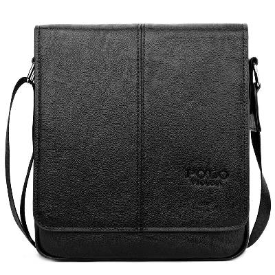 Мъжка кожена чанта Vicuna Polo Labrate, PU Кожа, Черна (VICUNA-POLO-V1031-BLACK)