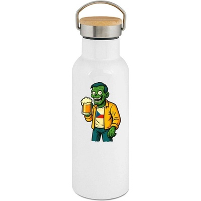 123TRIKO termoska Pivní zombie, bílý potisk 500 ml narozeniny