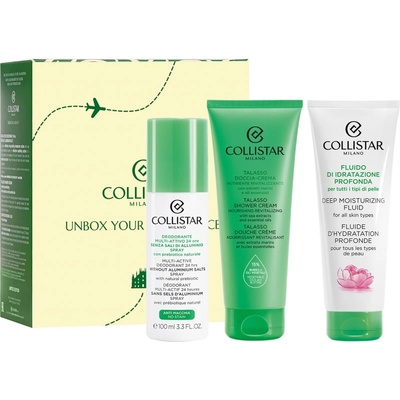 Collistar Deep Moisturizing Fluid Travel Kit комплект за пътуване за дехидратирана суха кожа
