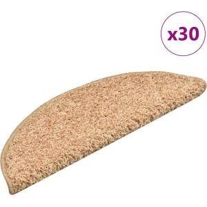 vidaXL Изтривалки за стълби, 30 бр. , 56x17x3 см, златни, полукръгли (3365808)