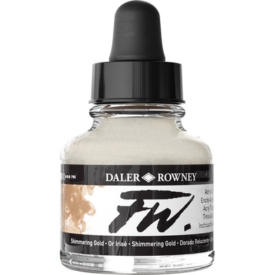 Daler Rowney FW Акрилно мастило Shimmering Gold 29, 5 ml 1 бр (160029709)