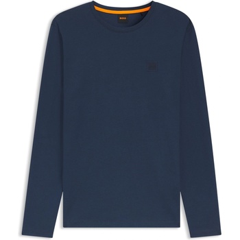 HUGO BOSS Фланелка с дълъг ръкав Boss Mens BOSS ORANGE Tacks Long Sleeve Top - Blue 464