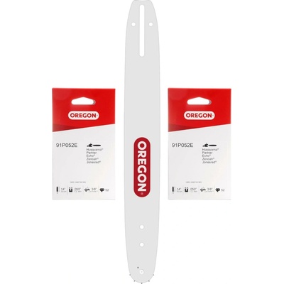 Oregon lišta 14" 35cm + 2 řetězy 3/8" 1,3mm 52 článků 543437