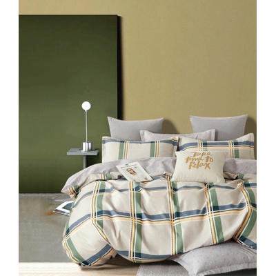 TiaHome 3 dielne flanel obliečky polycotton Bernardo 140x200 70x90