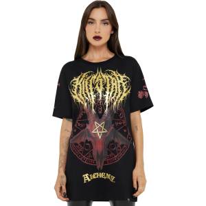 KILLSTAR Тениска унисекс KILLSTAR x ALCHEMY - Baphomet Zisurru - Black - KSRA013349
