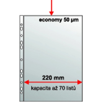 KARTON P+P Euroobal A4 U MAXI PP eurozáv. krupička, 50mic. 235x305mm