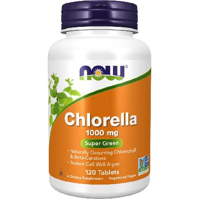 NOW Chlorella, 1000 mg, 120 tablet
