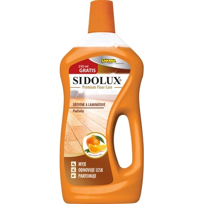 SIDOLUX Premium Floor Care Drevené a laminátové podlahy - pomarančový olej 1 l
