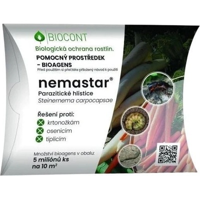 BioTomal Nemastar parazitické hlístice proti krtonožkám, osenicím a tiplicím