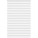 vidaXL Зеброва щора бял 140x200 см ширина на плата 135, 9 см полиестер (4014789)