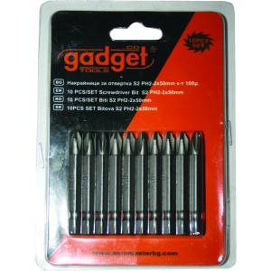 Gadget Накрайници за отвертка S2 PH-2x50mm к-т 10 бр. GADGET (390714)