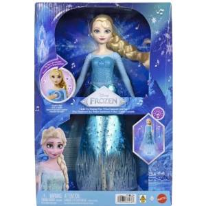 Mattel Замръзналото кралство: Пееща Елза кукла със светлинни ефекти (jlj07)