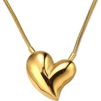 HARAHU Колие VO-34588 Heart - Златен KP34588 (VO-34588)