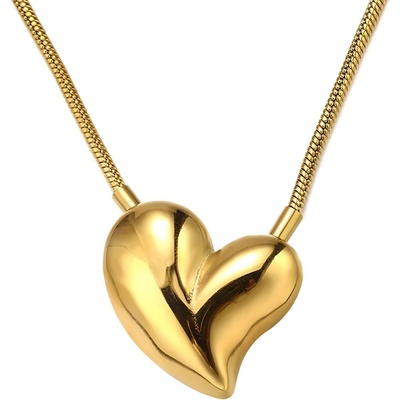 HARAHU Колие VO-34588 Heart - Златен KP34588 (VO-34588)