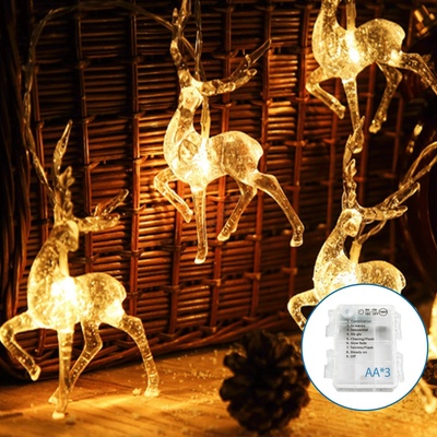Aigostar - LED гирлянд 20xLED/3xAA 3, 3m с еленчета (AI1303)