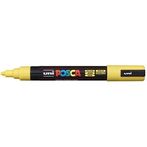 uni Декоративен маркер, 1, 8-2, 5 мм, UNI "Posca PC-5M", жълт 286526000 (286526000)