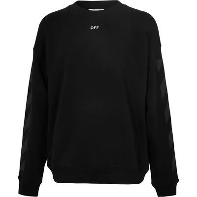 OFF WHITE Блуза OFF WHITE Men's Cornly Diag Crew Sweatshirt - Black/White