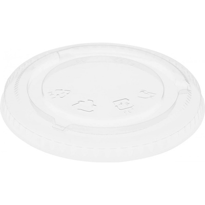DUNI Viečko Flat No Hole RPET Transparent 27 36 cl