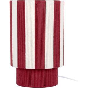 Leitmotiv Червена/бяла въжена настолна лампа (височина 35 cm) Vienna Stripes - Leitmotiv (LM2428RD)