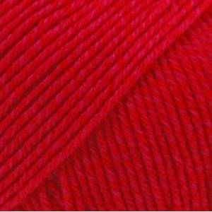 DROPS Design Cotton Merino Uni Colour 06 Red Плетива прежда (105106)