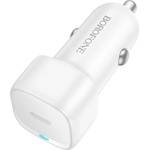 BOROFONE Зарядно за автомобил - Borofone (BZ34A) - Type-C, Single Port, 20W PD/QC/FCP/AFC - Бял