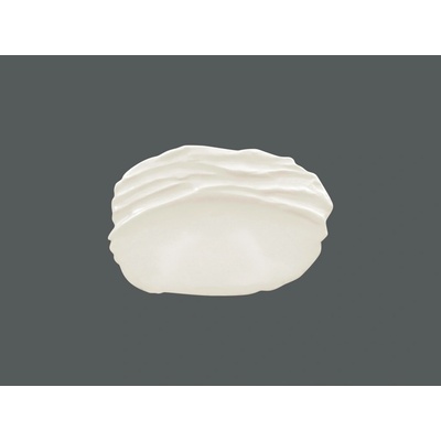 RAK Porcelain Talíř reliéfní mělký 27 x 18,5 cm bílá RAK-STEP25