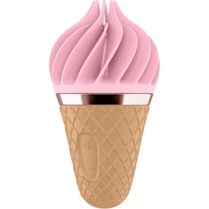 Satisfyer Sweet Treat - въртящ клиторен вибратор с акумулатор - розово-кафяв
