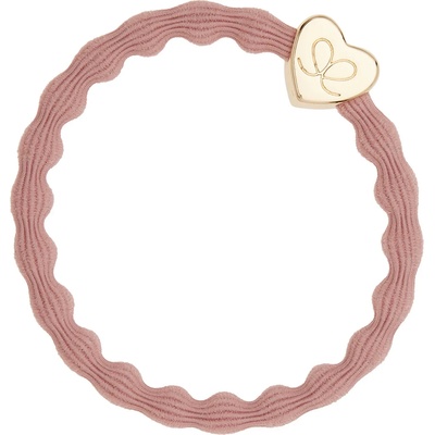 By Eloise London Gold Heart Ластик за коса за жени цвят Champagne Pink