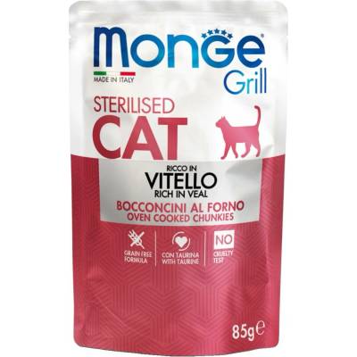 Monge Grill Cat sterilised teleci 85 g