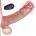 SuperLove Super Realistic Vibrating Penis Liquid Silicone Extender with Remote