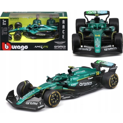 Bburago F1 Aston Martin AMR25 2025 14 Fernando Alonso 1:43