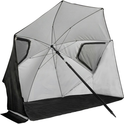 VIRTUFIT Beach Parasol Premium Čierny